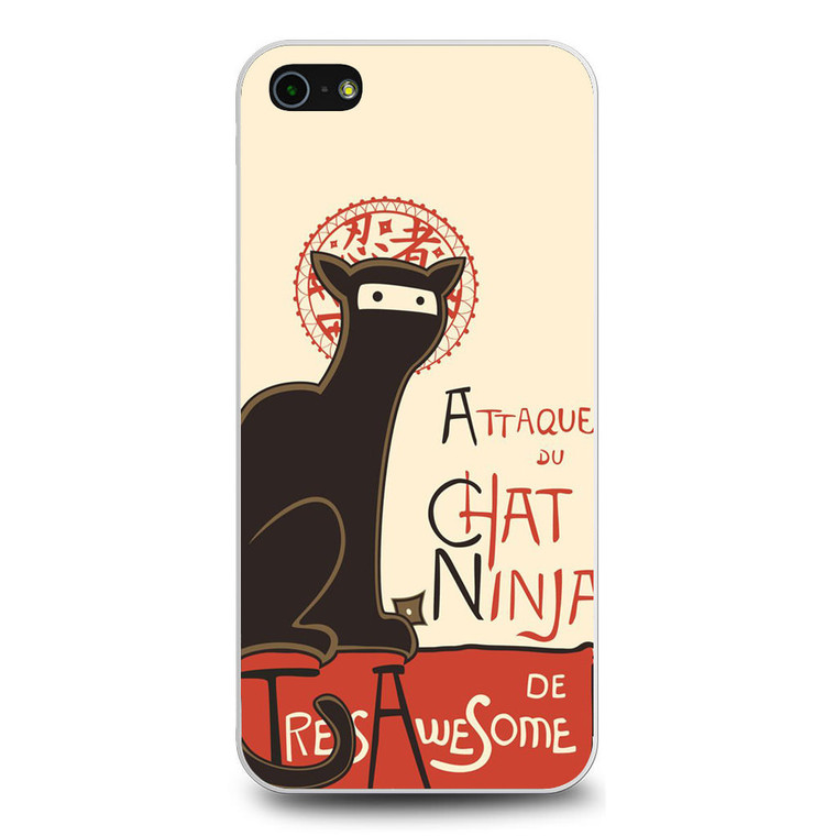 A French Ninja Cat iPhone 5/5S/SE Case