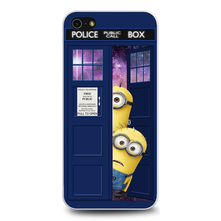 Despicable Me In Dr Who Tardis iPhone 5/5S/SE Case