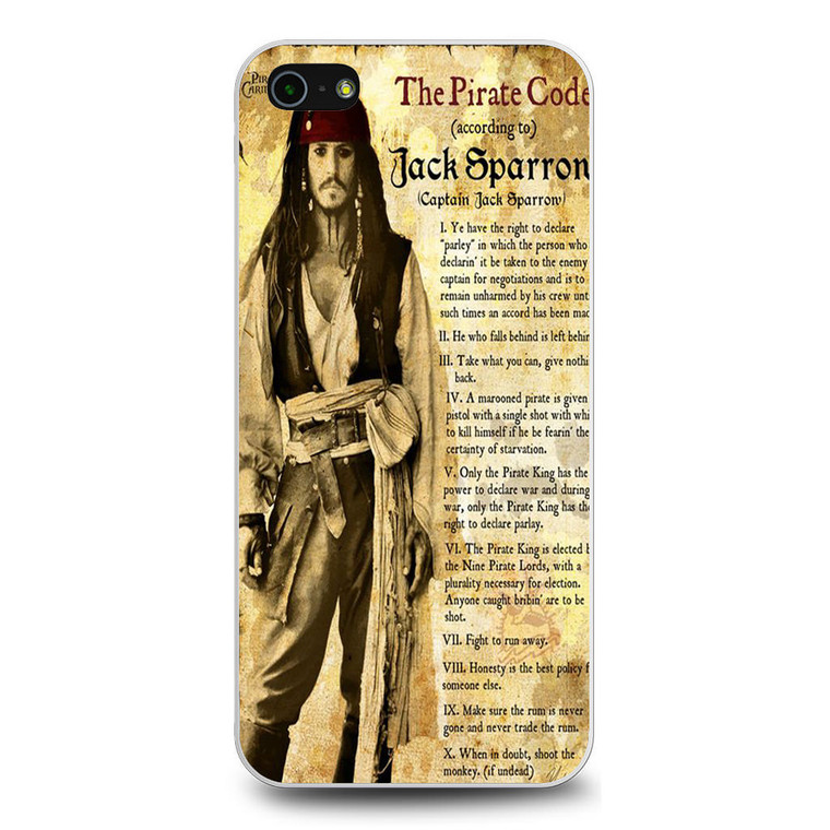 Captain Jack Sparrow iPhone 5/5S/SE Case