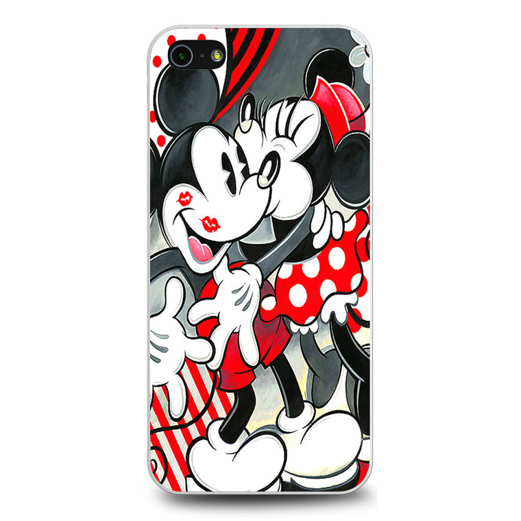 Hug and Kisses Mickey Mini Mouse iPhone 5/5S/SE Case