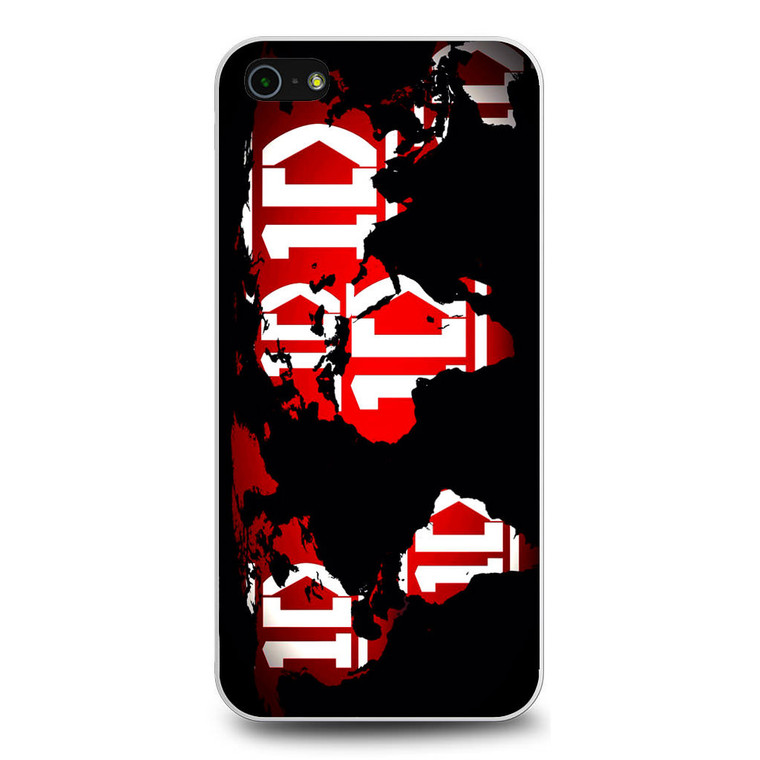 1D Map World iPhone 5/5S/SE Case