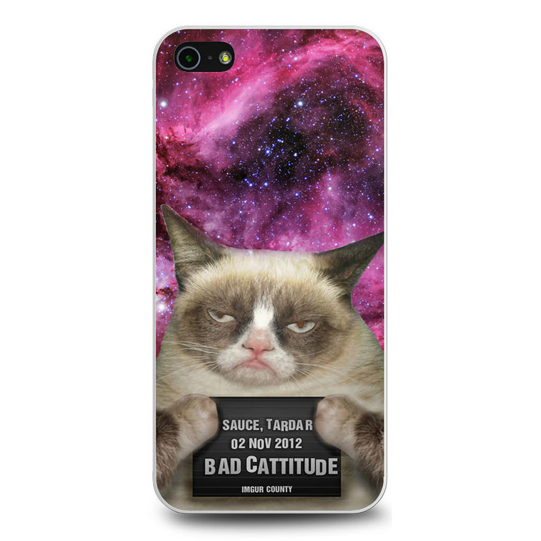 Angry Cat Grumpy Galaxy iPhone 5/5S/SE Case