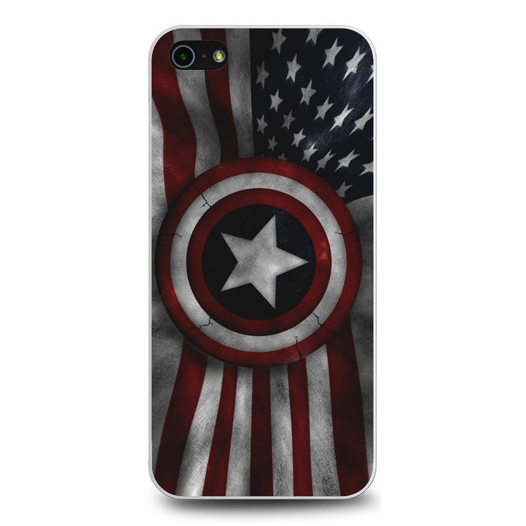 Captain America flag iPhone 5/5S/SE Case