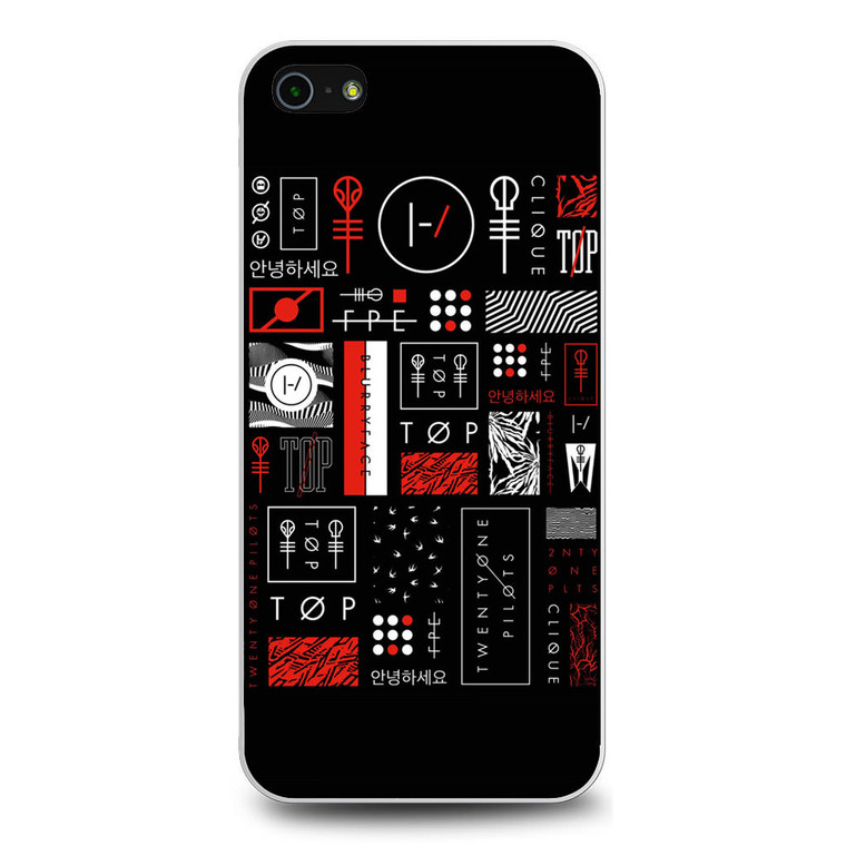 Twenty One Pilots Blurryface Collage iPhone 5/5S/SE Case