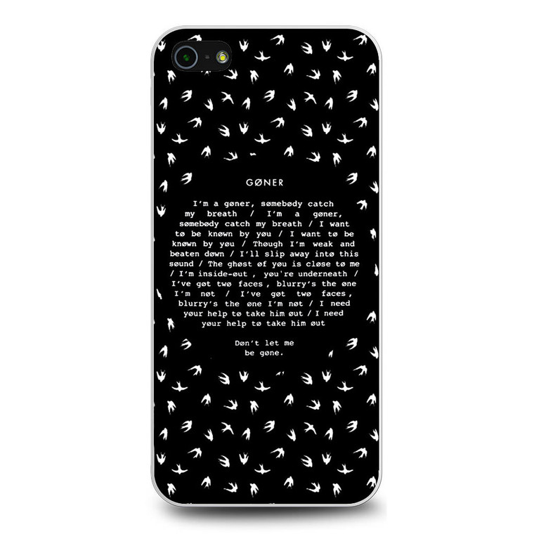 Twenty One Pilots Goner iPhone 5/5S/SE Case