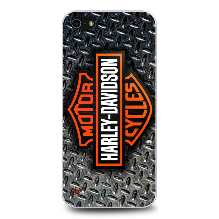 Harley Davidson Logo Diamond Plate iPhone 5/5S/SE Case