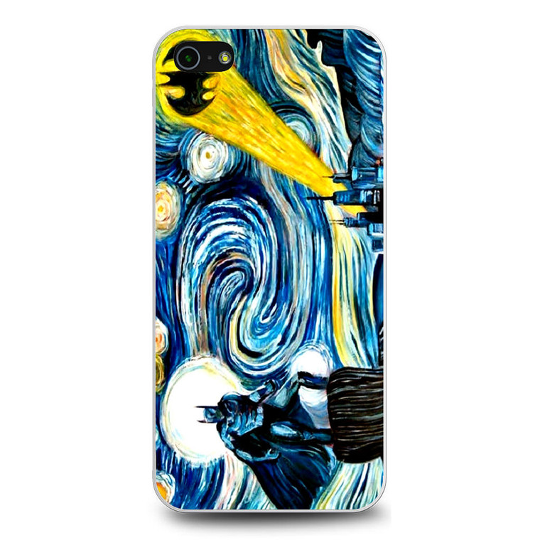 Batman Van Gogh Starry Night iPhone 5/5S/SE Case
