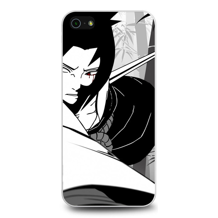 Naruto Sasuke Uchiha B&W iPhone 5/5S/SE Case