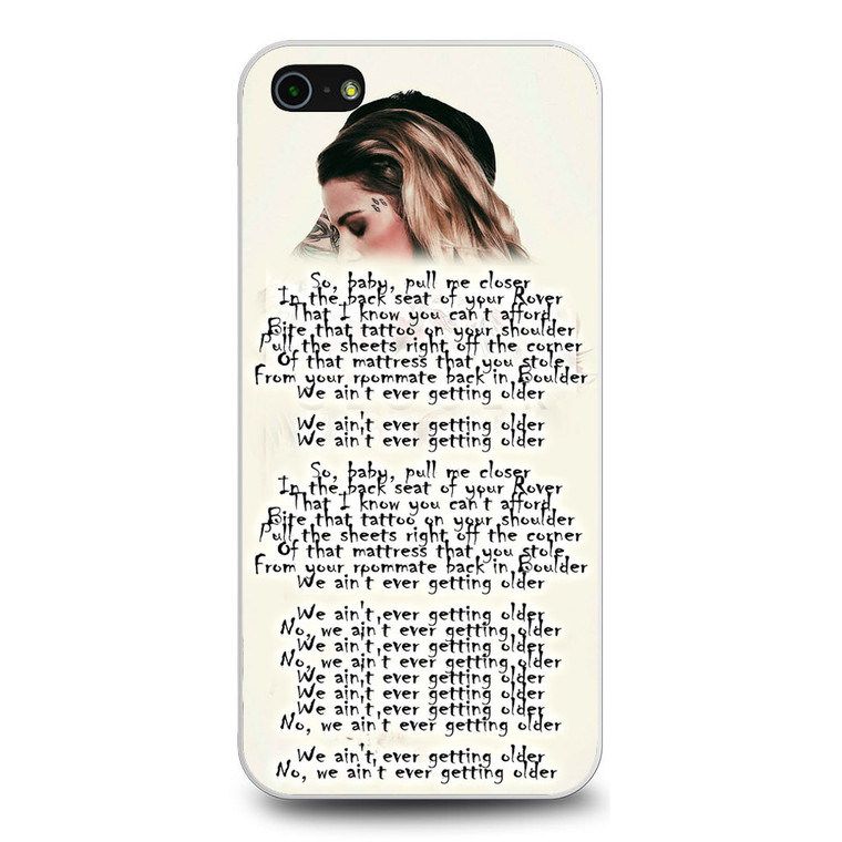 The Chainsmoker Closer Lyrics iPhone 5/5S/SE Case