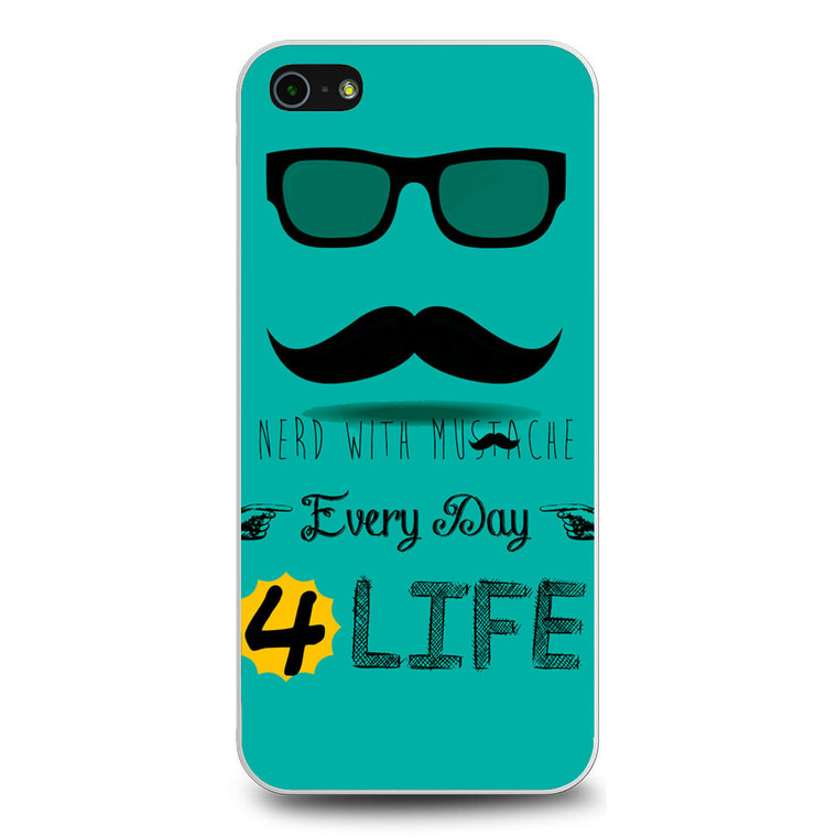 Nerd With Mustache iPhone 5/5S/SE Case