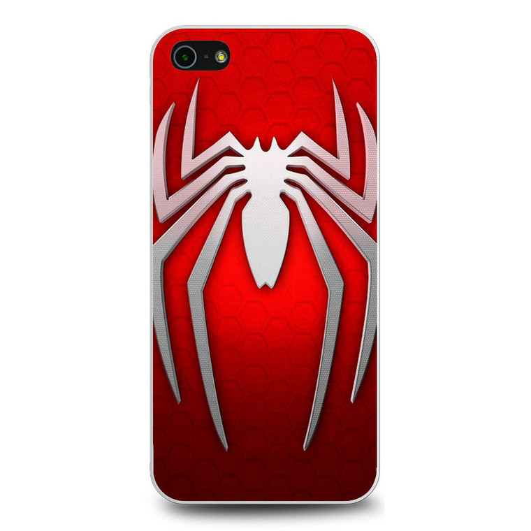 Spiderman Logo Red White iPhone 5/5S/SE Case