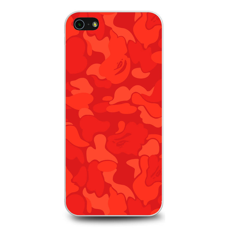 Bape Camo Red iPhone 5/5S/SE Case