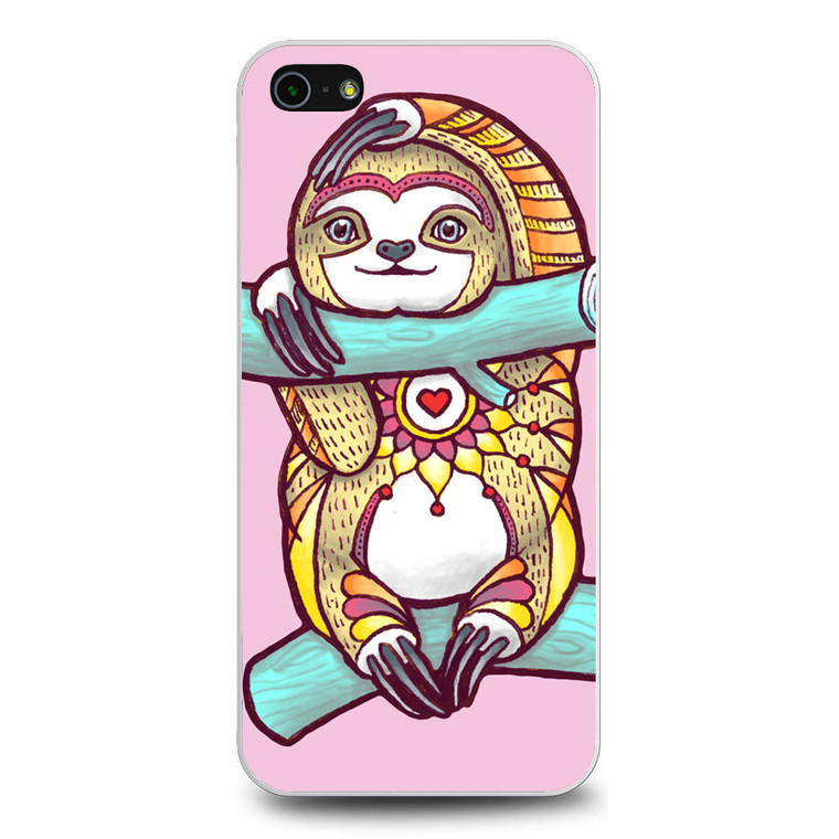 Mandala Sloth iPhone 5/5S/SE Case