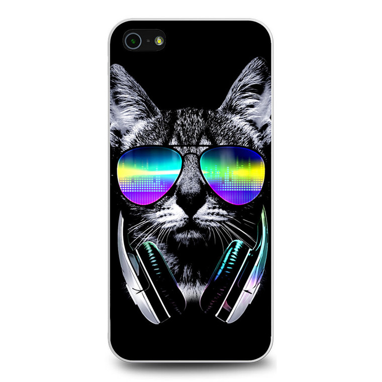 Music Lover Cat V iPhone 5/5S/SE Case