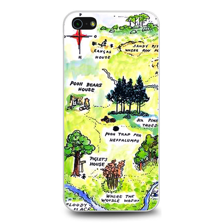 Winnie the Pooh Hundred Acre Woods Map iPhone 5/5S/SE Case