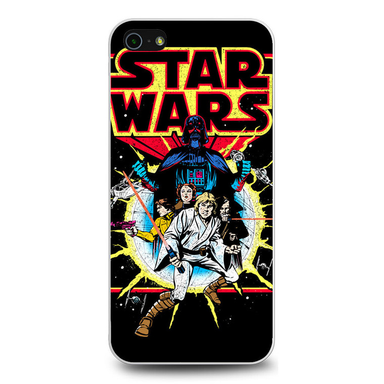 Retro Star Wars Comic iPhone 5/5S/SE Case