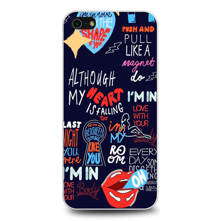 Shape Of You Lyrics iPhone 5/5S/SE Case