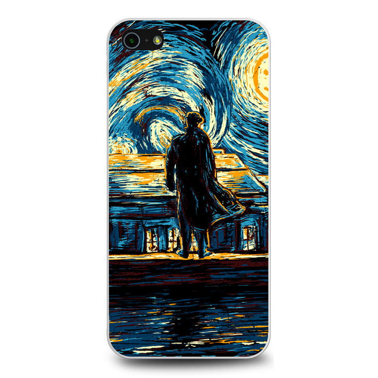 Sherlock Meet Van Gogh iPhone 5/5S/SE Case