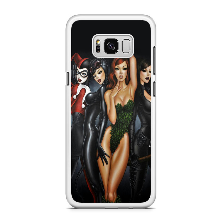 Poison Ivy, Harley Quinn,batgirl and Catwoman Samsung Galaxy S8 Case