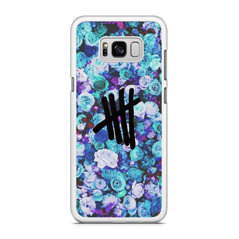 5SOS Logo Natural Flower Samsung Galaxy S8 Case