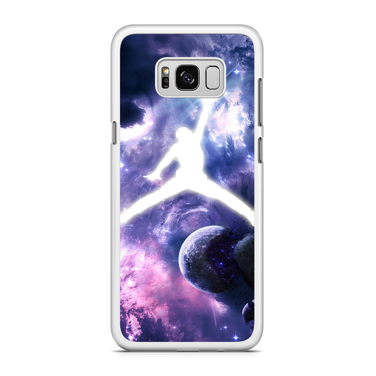 Michael Jordan In Galaxy Nebula Samsung Galaxy S8 Case