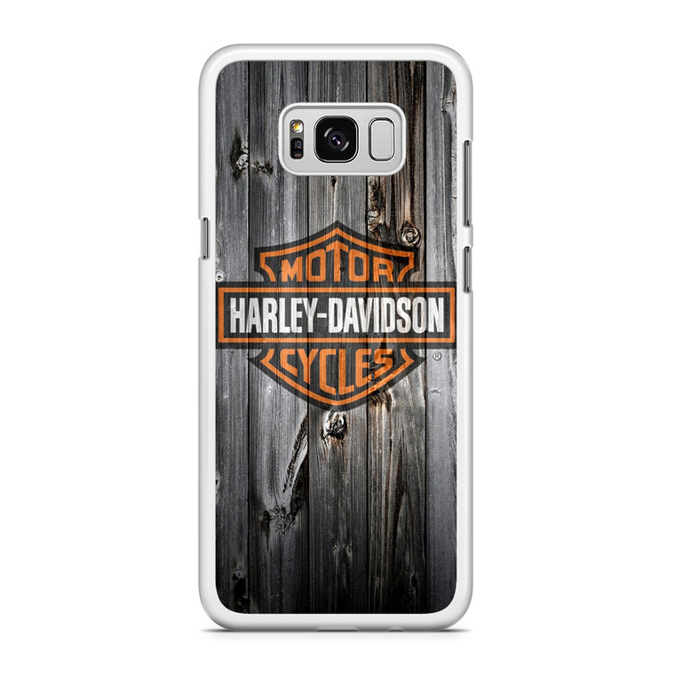 Harley Davidson Wood Art Samsung Galaxy S8 Case