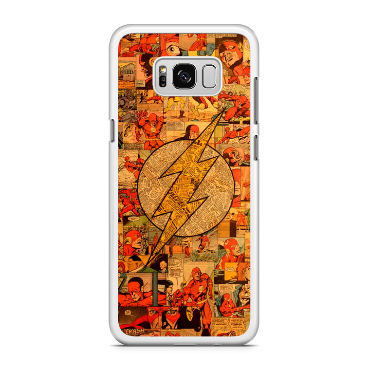 Flash Superhero Logo DC Comics Collage Samsung Galaxy S8 Case