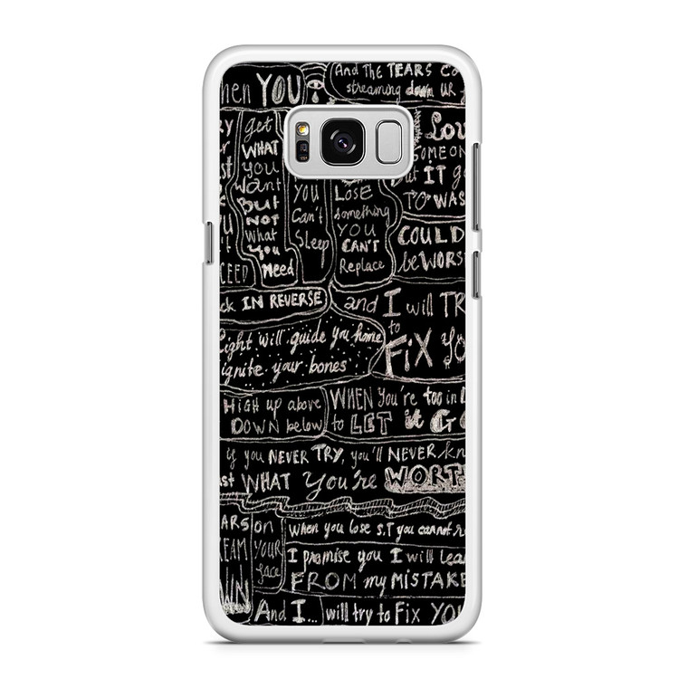 Coldplay Fix You Lyrics Samsung Galaxy S8 Case