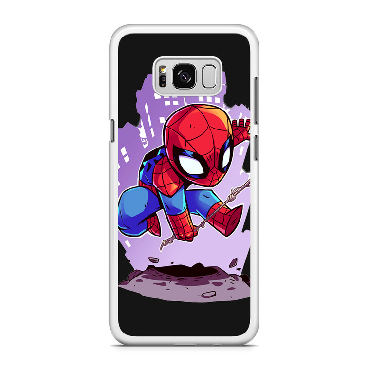 Spiderman Chibi Minimalism Samsung Galaxy S8 Case
