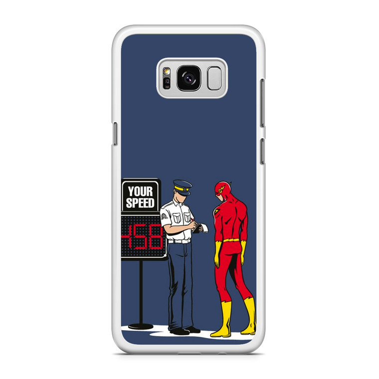 The Flash And The Cop Samsung Galaxy S8 Case