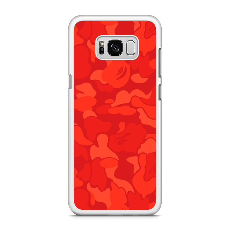 Bape Camo Red Samsung Galaxy S8 Case