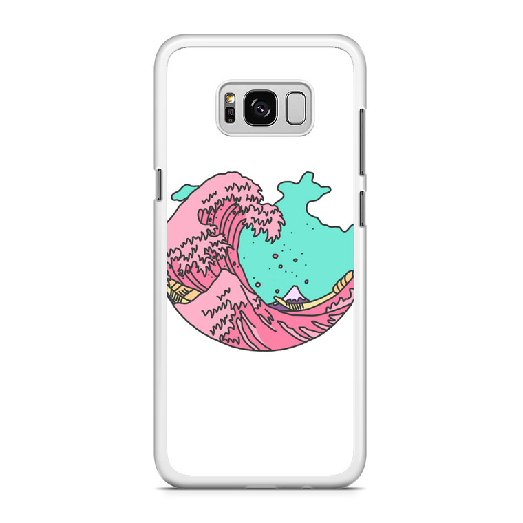 Japanese Pastel Wave Samsung Galaxy S8 Case