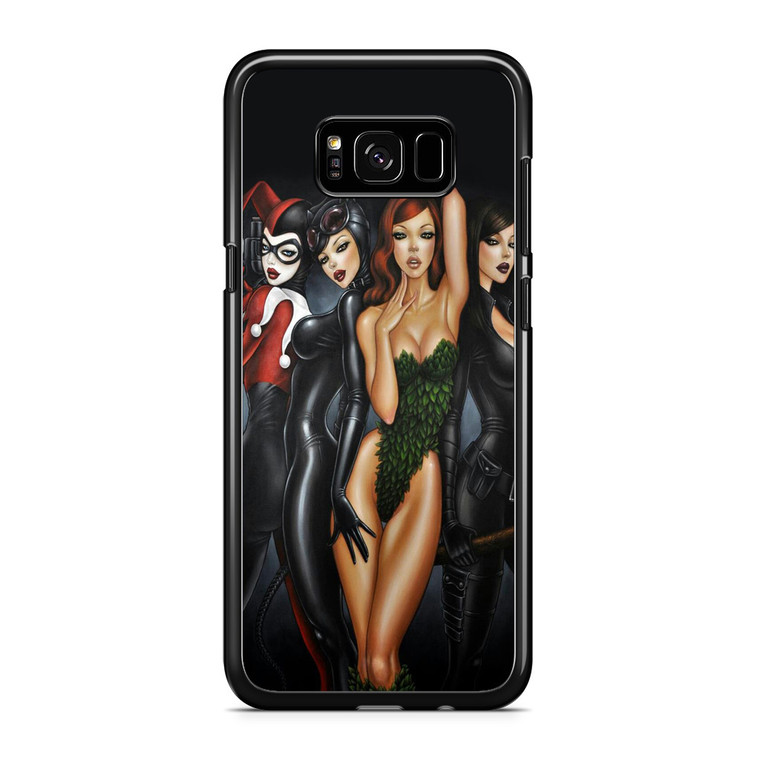 Poison Ivy, Harley Quinn,batgirl and Catwoman Samsung Galaxy S8 Plus Case