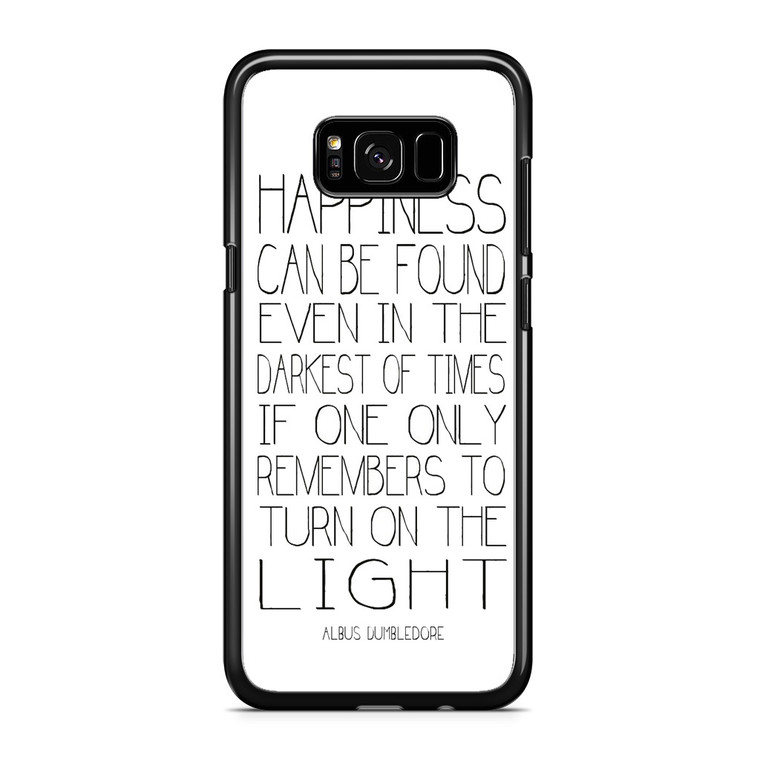 Albus Dumbledore Quotes in White Samsung Galaxy S8 Plus Case