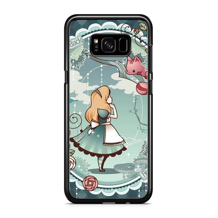 Alice and Cheshire Cat Poster Samsung Galaxy S8 Plus Case