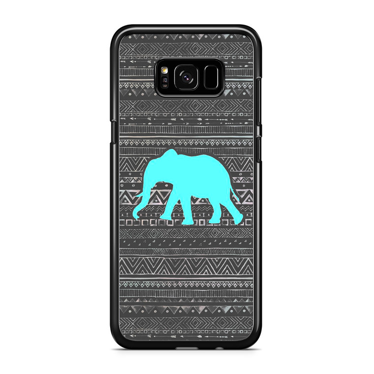 Aztec Elephant Turquoise Samsung Galaxy S8 Plus Case