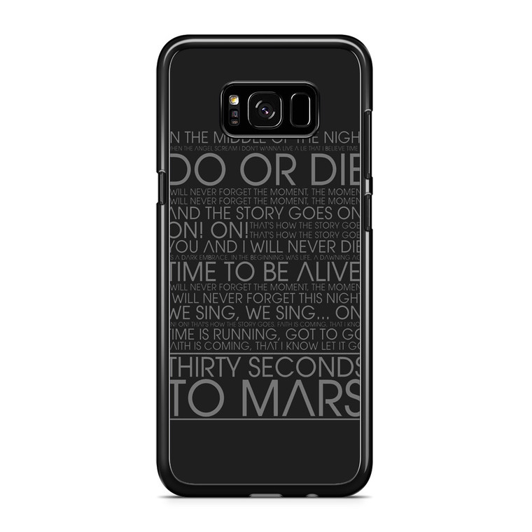 30 Second To Mars Do Or Die Samsung Galaxy S8 Plus Case