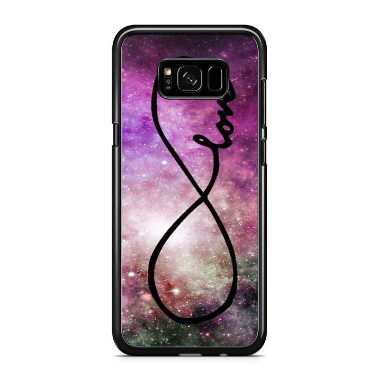 Infinity Love Purple Galaxy Nebula Samsung Galaxy S8 Plus Case