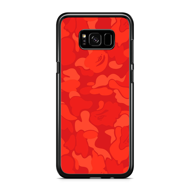 Bape Camo Red Samsung Galaxy S8 Plus Case