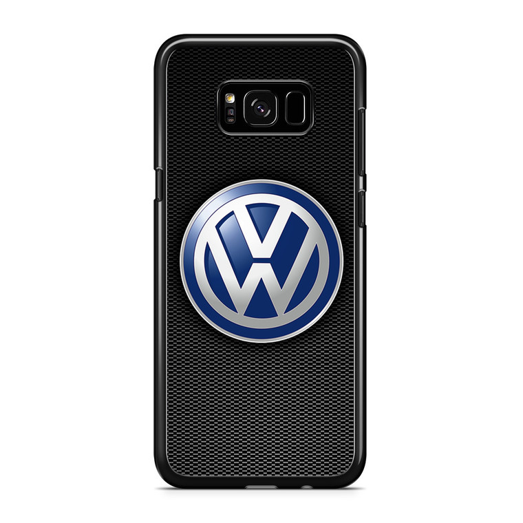 VW Logo Black Carbon Samsung Galaxy S8 Plus Case