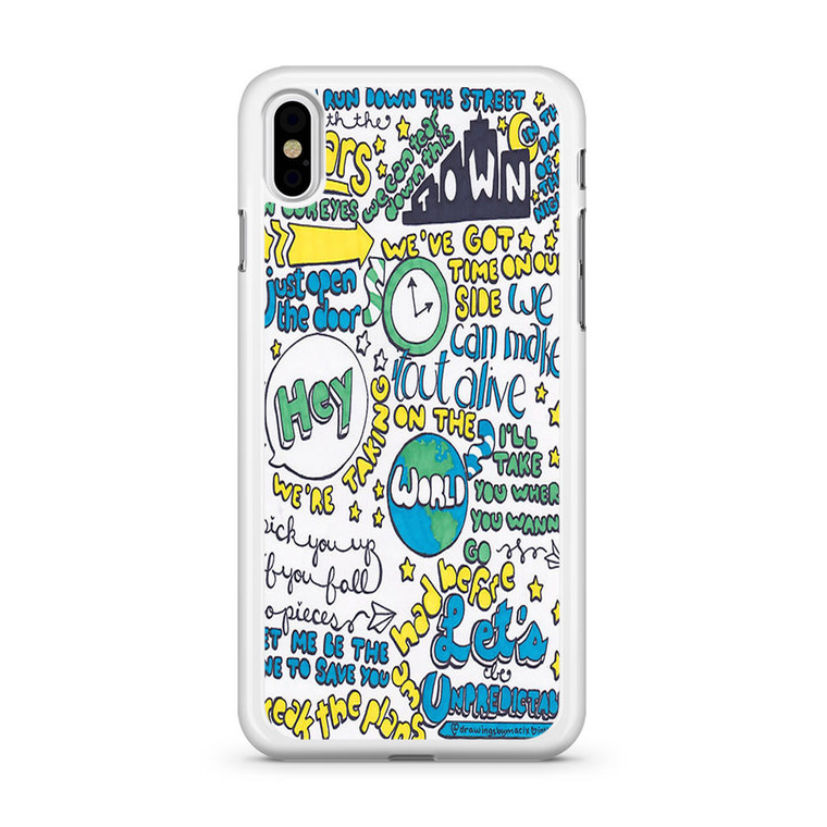 5Sos Unpredictable Lyric iPhone X Case