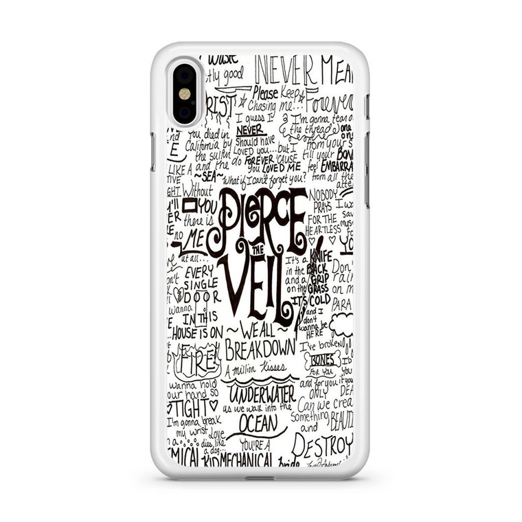 Pierce The Veil Song Lyric iPhone X Case