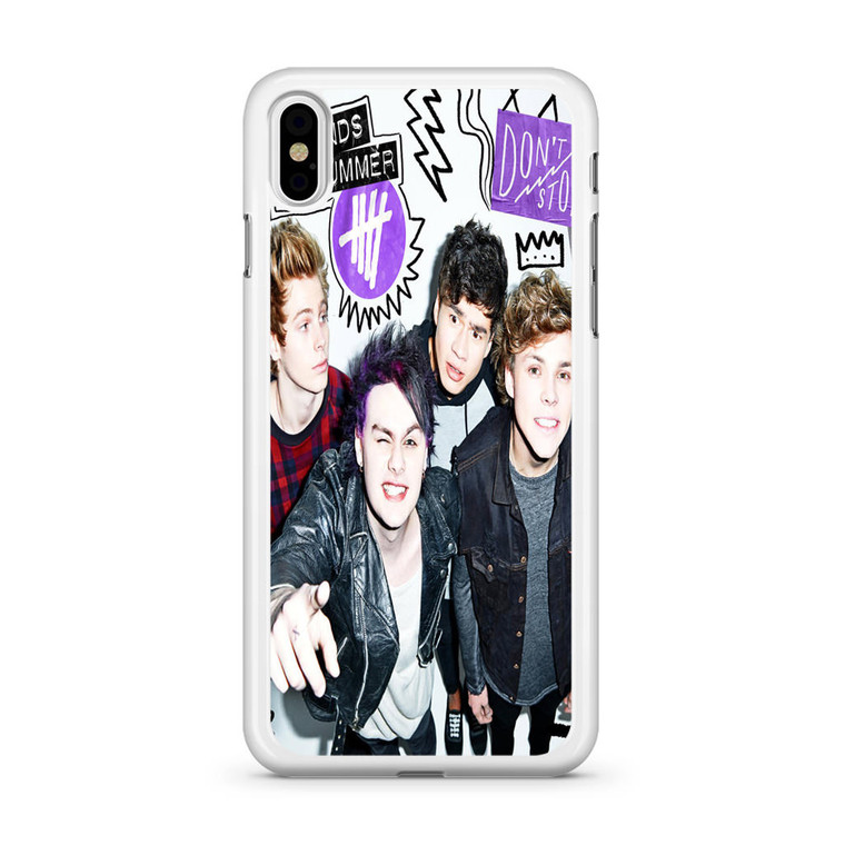 5SOS Don't Stop iPhone X Case
