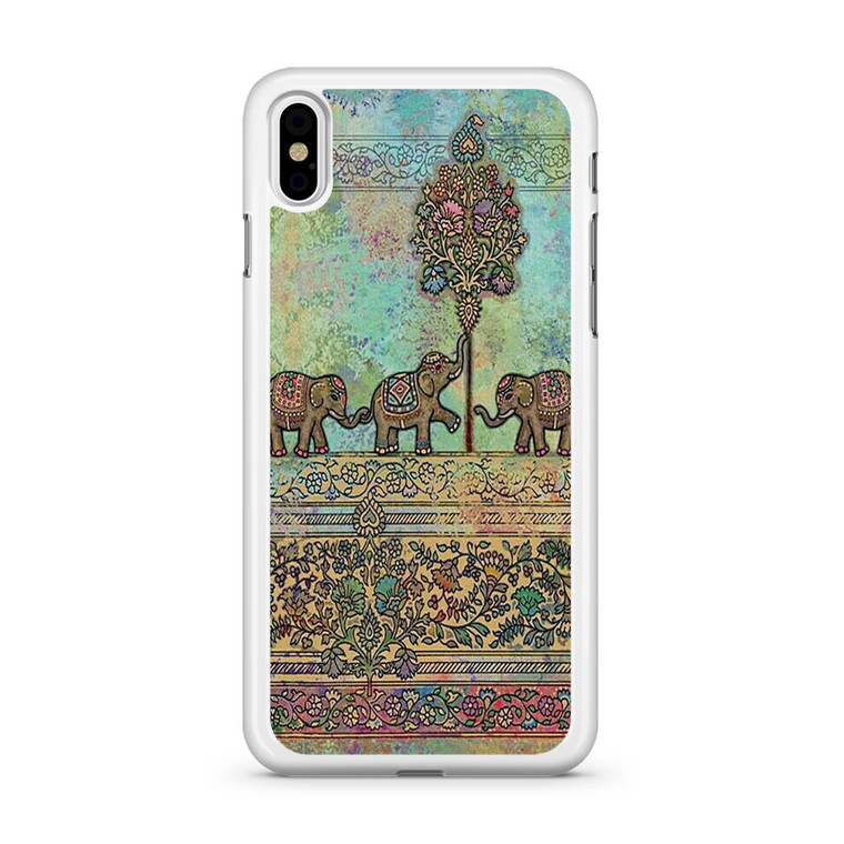 Classic Elephant Pattern iPhone X Case