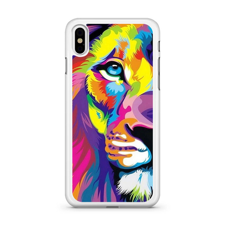 Colourfull Lion iPhone X Case