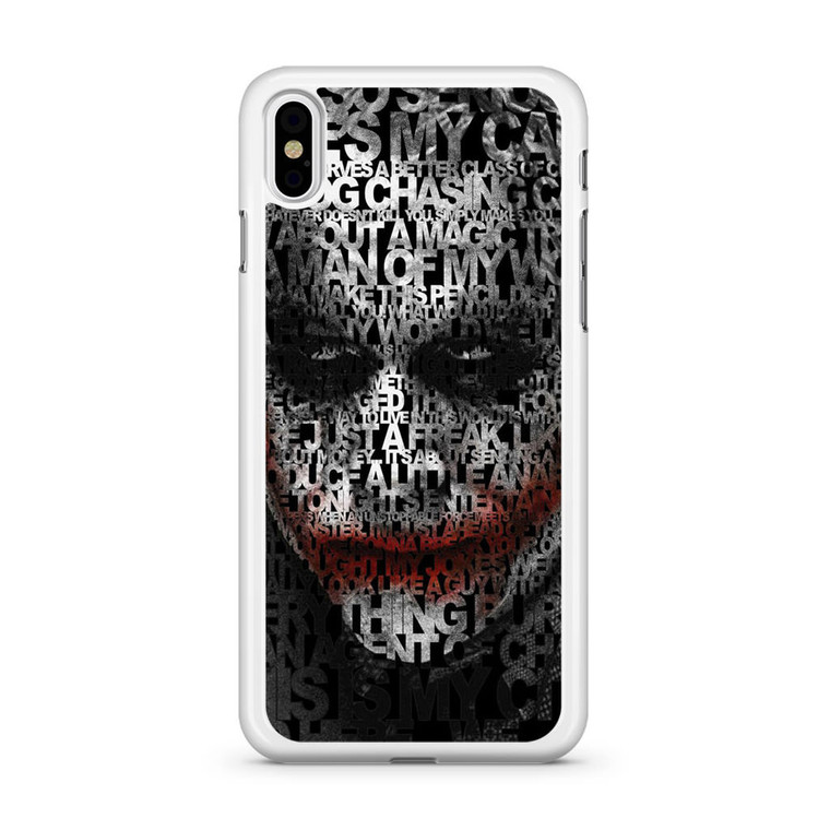 Joker Typography Quotes iPhone X Case