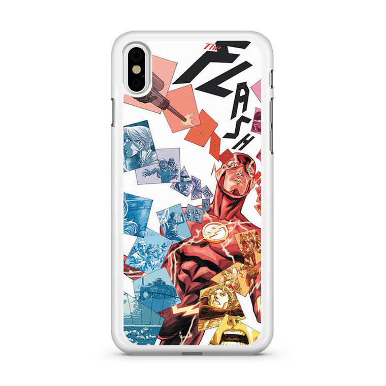 The Flash Comic Art iPhone X Case