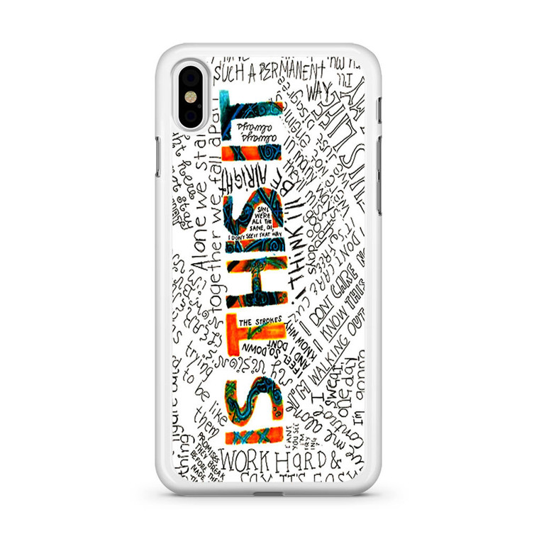 The Strokes Lirycs Is This It iPhone X Case