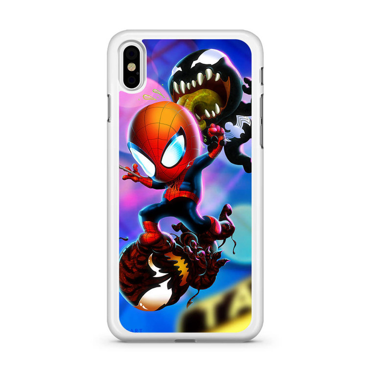 Baby Carnage Venom and Spiderman iPhone X Case