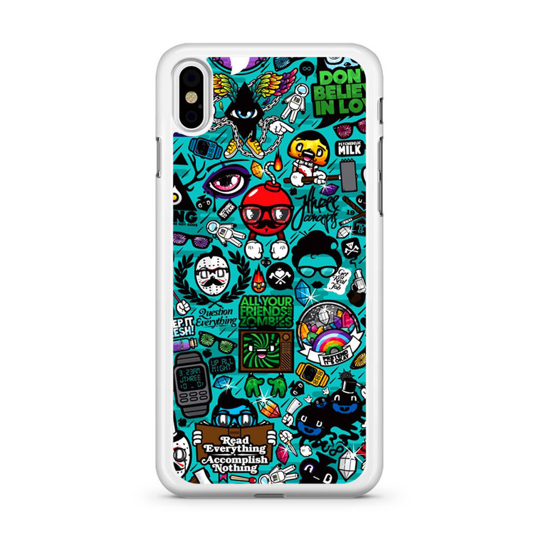 Characters Signs Colorful iPhone X Case